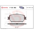 1x ORIGINAL® Brembo P 83 062 Bremsbelagsatz, Scheibenbremse Vorne, exkl.