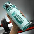 Fitness Wasserflasche Anti-Fall Auslaufsicherer Kunststoff BPA-frei 350ml...
