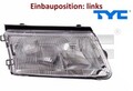 TYC 20-1144-05-2 Hauptscheinwerfer links Scheinwerfer Frontscheinwerfer für VW 