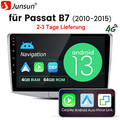 DAB+ 4+64GB Android 14 Autoradio Carplay GPS WiFi Für VW Passat B6 B7 CC Magotan