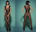 OBSESSIVE NETZ BODYSTOCKING OUVERT schwarz offen clubwear body catsuit gothic