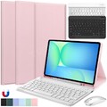 Bluetooth Tastatur Hülle für Samsung Galaxy Tab S9 S10 FE S8 S7 A9 Plus QWERTZ