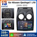 2+64G Android13 Carplay Autoradio GPS Navi WiFi Für Nissan Qashqai J10 2006-2013