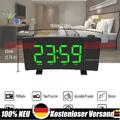LED FM Radiowecker mit Projektion Digital Funkuhr Dimmbar Tischuhr Alarm USB DE`