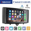 Android 13 Autoradio Für Smart Fortwo 451 2011-2015 CarPlay GPS WIFI RDS BT 32G