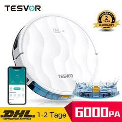 Tesvor M2 Saugroboter (6000Pa, Wischfunktion) | 5200mAh | Fernsteuerung