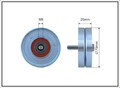 CAFFARO 01-14 Umlenk-/Führungsrolle, Keilrippenriemen für CITROËN,FIAT,PEUGEOT