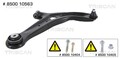 Querlenker Dreieckslenker TRISCAN 8500 10563 für FORD FIESTA 6 CB1 CCN Van Sport