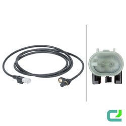 Sensor Raddrehzahl 2-polig aktiver Sensor HELLA für MERCEDES SPRINTER 3/5-t