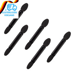 Lidschatten Pinsel, 5 Pcs Sponge Eyeshadow Brush, Lidschatten Pinsel Schwarz, Ei