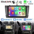 DAB+ 4+64G Autoradio Android13 Für Toyota Avensis T27 2009-2015 Carplay GPS Navi