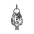 TheCharmWorks Sterling-Silber Eheringe Charm Anhänger | Silver Wedding Rings