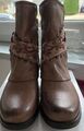 Damen Chelsea Boots, altrosa , mit Nieten und Schnallen