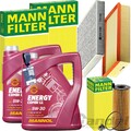 MANN FILTERSET+MANNOL 5W-30 ÖL passend für 3.0 TDI AUDI Q7 4L VW TOUAREG CAYENNE