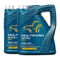 10W 30 MANNOL Multifarm STOU 10 2x5 Liter SAE 10W30 Mehrzweck Motoröl