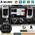 2+32G Android 14 Autoradio DAB+ Kam Navi RDS SWC Für 2 DIN Fiat Ducato 2006-2023