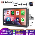 1 DIN 10" Android 14 Carplay Autoradio GPS NAV FM RDS Drehbarer Bildschirm 4+64G