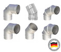 Edelstahlschornstein Bogen Starr Knie 0-90° 45° Winkel DN 150mm -Made in Germany