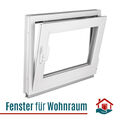 Kellerfenster Fenster Kunststoff - 2 fach Verglasung - Dreh Kipp Weiß Premium