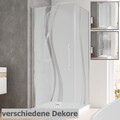 Duschkabine Duschabtrennung Eckeinstieg Glasdusche Eckdusche verschiedene Dekore