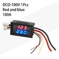 1*Voltmeter-Amperemeter New 1*Red And Blue DC+0-100V 10A/50A/100A /Digital LED