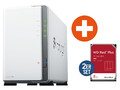 Synology Diskstation DS223j NAS System 2-Bay inkl. 2x 8 TB WD Red Plus WD80EFPX