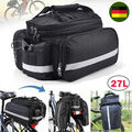 3 in 1 Gepäckträger Fahrradtasche Packtaschen Wasserdicht Satteltasche 27L