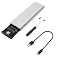 M.2 NVMe SATA USB C 3.2 Adapter Externes SSD Gehäuse Key für M M+B / Case M5Q8