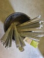 40 Gardman verzinkte Holzrollenpfähle.