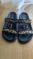 Sandale schwarz Echtleder Gr. 38 
