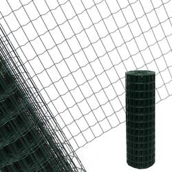 Gartenzaun Maschendraht 1x10m Schweißgitter Wildzaun grün Maschung 7,5x5cm