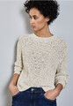 Street One | Pullover mit Strickmuster | Farbe: cloud cream mel. 16375, 303149