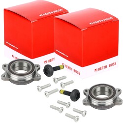 2X HERTH+BUSS RADLAGER-SATZ HINTEN VORNE passend für AUDI A4 A5 A6 A7 A8 Q5 R8 P