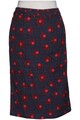 Boden Rock Damen Damenrock Gr. EU 36 Baumwolle Marineblau #xzlqd75