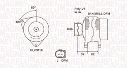 MAGNETI MARELLI Generator 063731588010 für AUDI VW