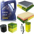 Motor-Öl 5L MANNOL Classic 10W-40+MANN-FILTER Filterpaket für Skoda Fabia 6Y2