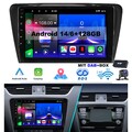6+128G Für Skoda Octavia III 5E 2013-18 Android14 DAB Carplay Autoradio GPS NAVI