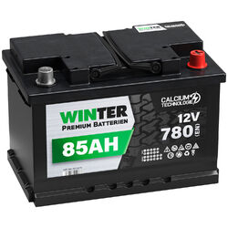 Autobatterie 12V 85Ah WINTER Premium Starterbatterie ersetzt 80Ah 74Ah Batterie