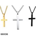Niedlich Kleine Titanstahl Halskette Kreuz Anhänger 18K  Gold , Unisex-Anhänger