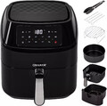Heißluftfritteuse | Airfryer XXL | ohne Öl & Fett | für 5-6 Personen ONVAYA®