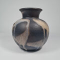 Ruscha Keramik ~ Vase ~ H 19cm ~ Form 852 ~ schwarz beige verlauf