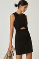 T.la for Anthropologie verdrehtes ausgeschnittenes Kleid - schwarzes Jersey Mini - neu ohne Etikett UVP $ 88