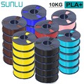 10KG SUNLU PLA Plus 3D Drucker Filament 1.75mm PLA+ 1KG/ROLL +/-0.02mm No Knot