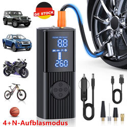 LCD Elektrische Akku Luftpumpe Auto Fahrrad Reifen Druckluft Kompressor 5 Modus