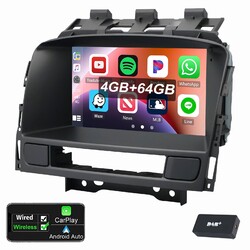 Für Opel Astra J 2009-2014 DAB+ Android 14 Autoradio 4+64G Apple Carplay RDS SWC