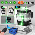 4D Laser Level 16 Lines Grünes Licht Selbstnivellierend Kreuzlinienlaser 360° 