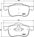 BREMBO Bremsbelagsatz Scheibenbremse PRIME P 86 020 für VOLVO S60 V70 XC70 S80 1