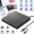 Externes DVD Laufwerk Extern USB 3.0 USB C DVD-RW Brenner für Laptop Desktop PC