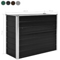 Hochbeet Verzinkter Stahl/WPC Gemüsebeet Pflanzbeet Garten Blumentopf Grau /Grün