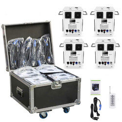 4x Cold Spark Machine DMX Sparkular Funkenmaschine mit Flight Case Bühneneffekt